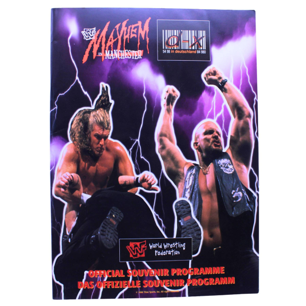 WWF Official Souvenir Programme – Mayhem in Manchester 1998